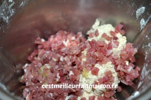 Ficelles oignons lardons