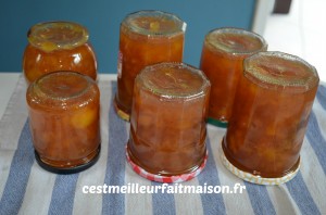 Confiture de pêches jaunes à la vanille