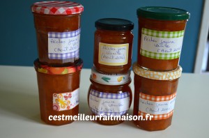 Confiture de pêches jaunes à la vanille