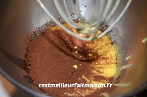 Gâteau magique au chocolat et à la noix de coco