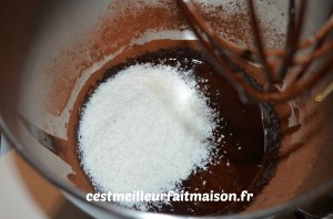 Gâteau magique au chocolat et à la noix de coco