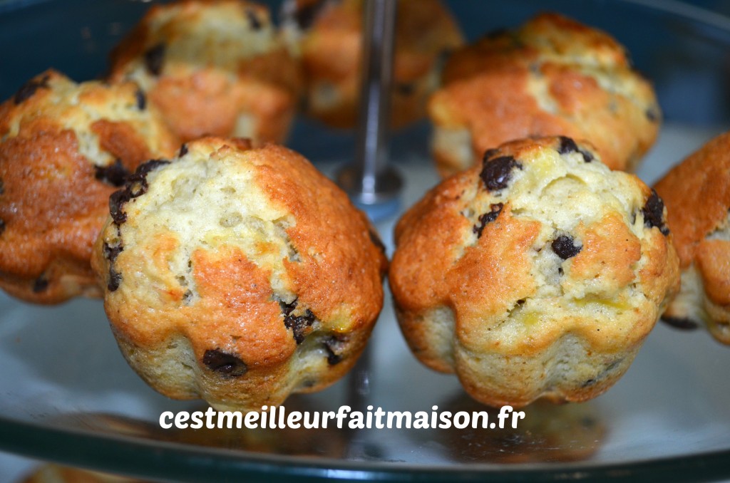 Muffins banane chocolat