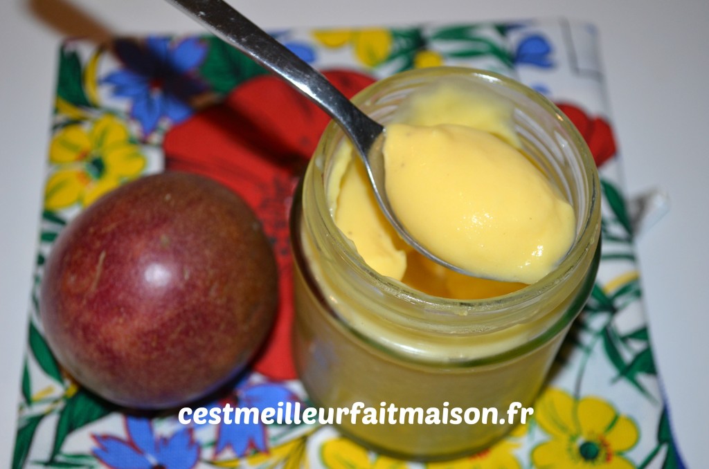 Crème aux fruits de la passion