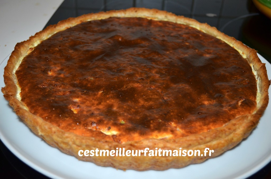 Quiche aux petits pois et à la ricotta