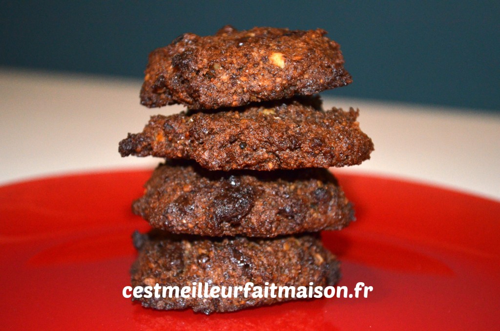 Cookies chocolat noix (sans gluten, sans œufs, sans lait)