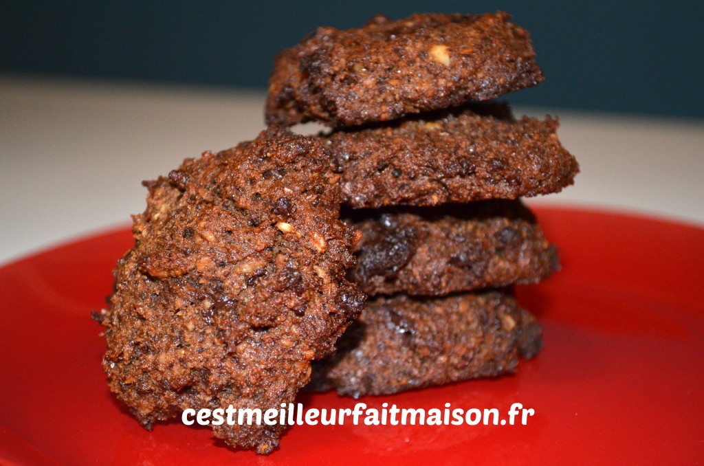 Cookies chocolat noix (sans gluten, sans œufs, sans lait)