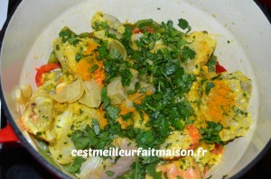 Tajine de poisson aux citrons confits