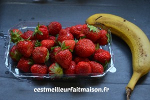 Smoothie fraises banane