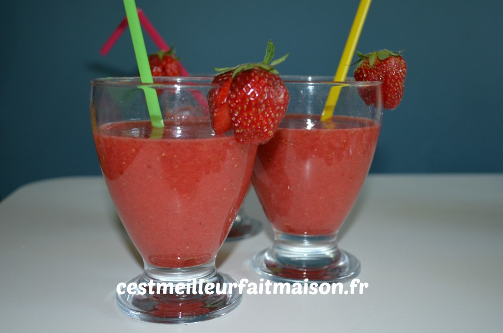 Smoothie fraises banane