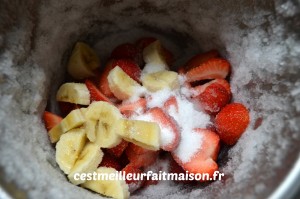 Smoothie fraises banane
