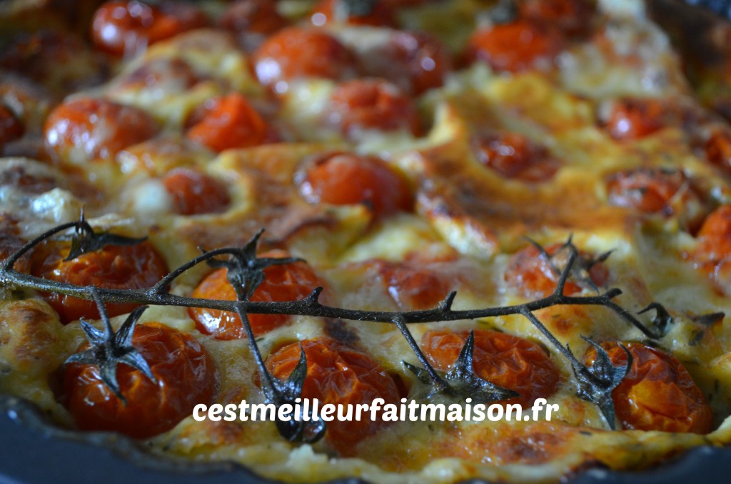 Clafoutis aux tomates cerises