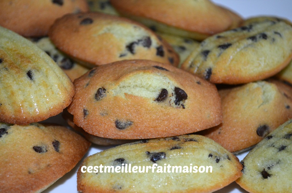 Madeleines menthe chocolat