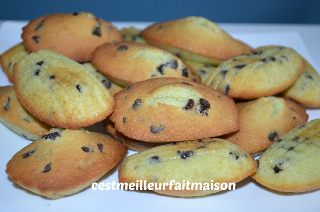 Madeleines menthe chocolat