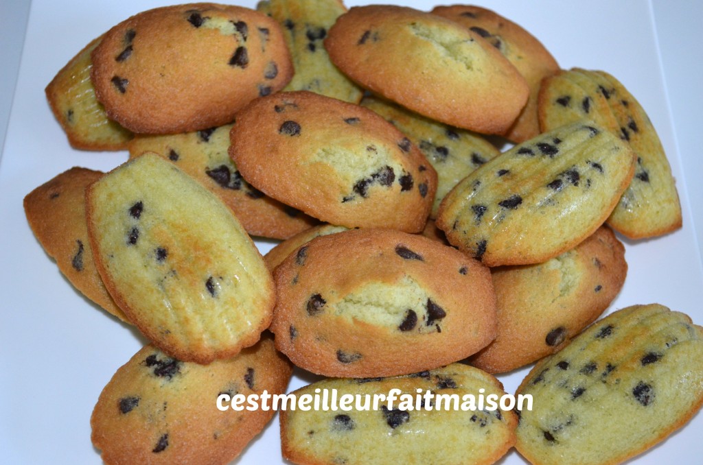 Madeleines menthe chocolat