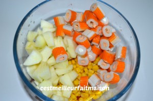 Salade au surimi