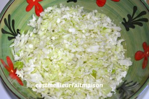 Salade au chou blanc