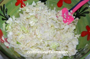 Salade au chou blanc