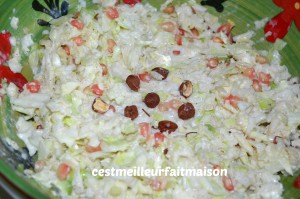 Salade au chou blanc