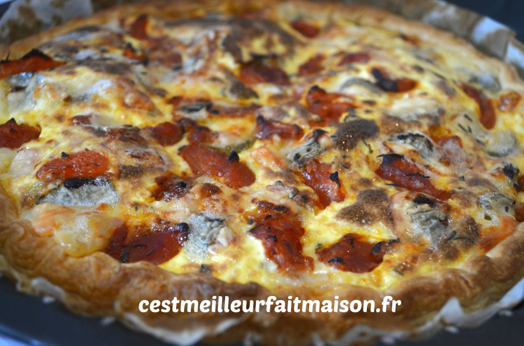 Quiche au Sainte Maure de Touraine