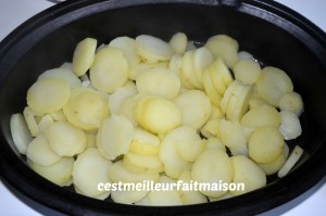 Gratin de pommes de terre au saumon