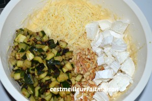 Cake au chèvre et aux courgettes