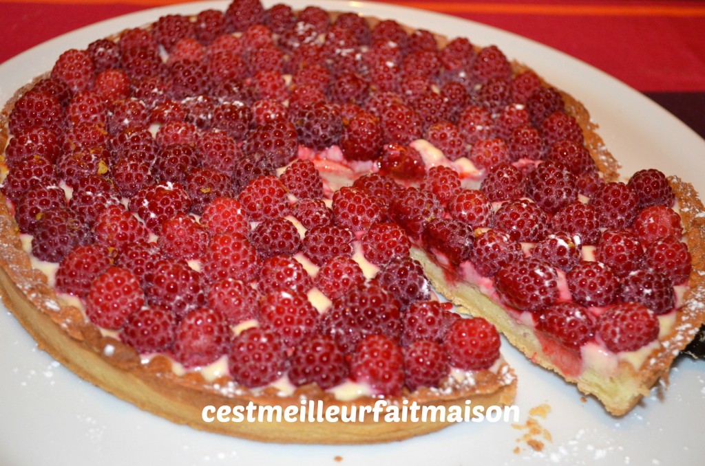 Tarte aux framboises