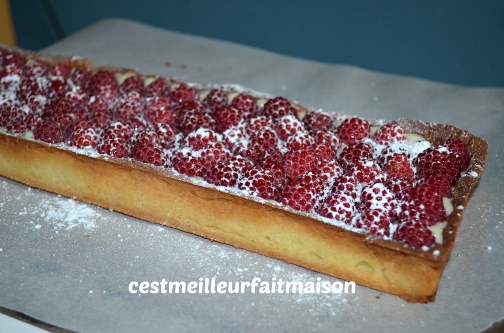 Tarte aux framboises