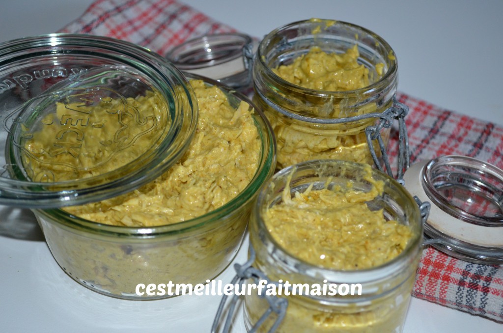 Rillettes de poulet au curry