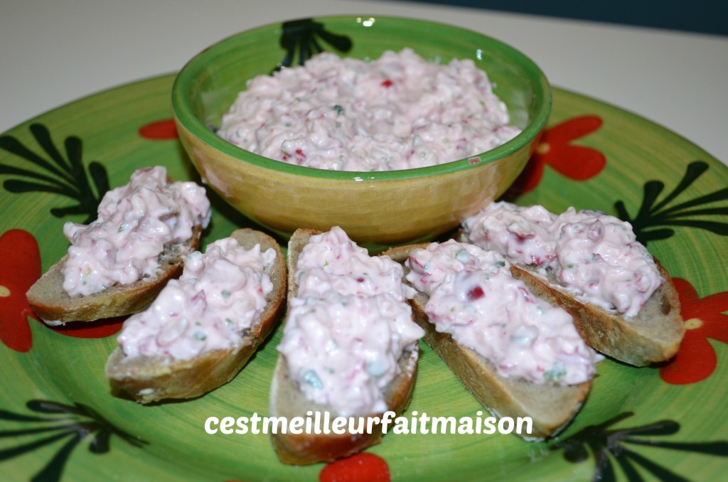 Tartinade aux radis