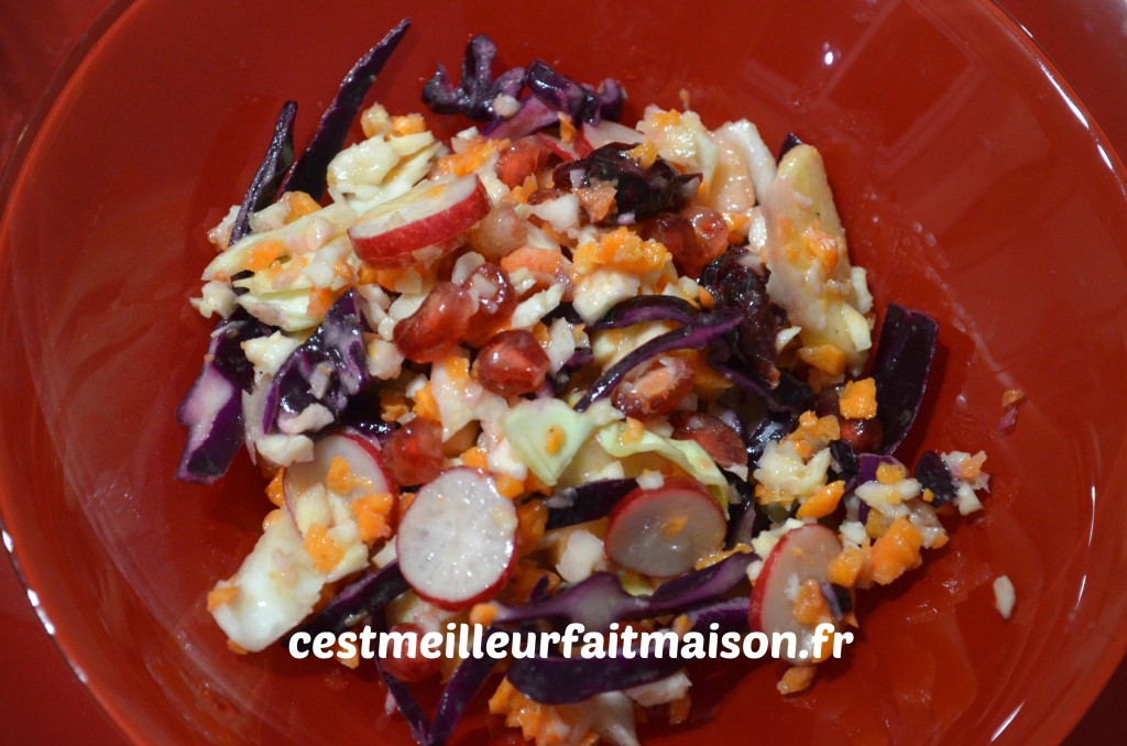 Salade vitaminée et colorée