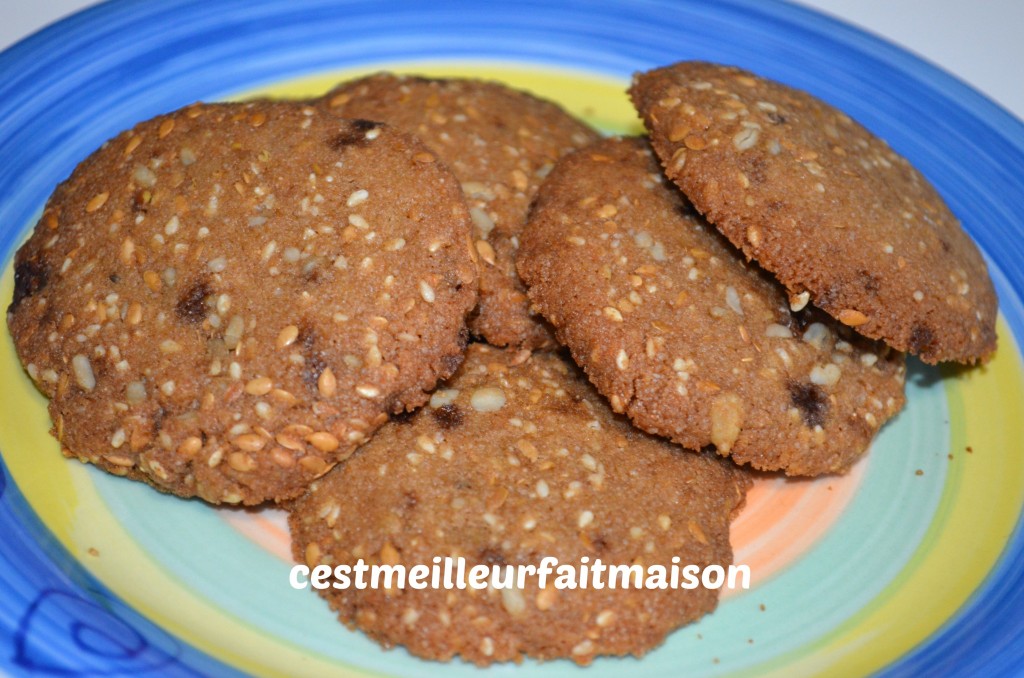 Sablés aux graines (sans gluten, sans œuf, sans laitage)