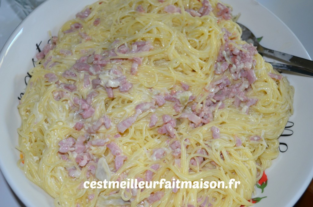 Spaghetti à la carbonara façon Thermomix