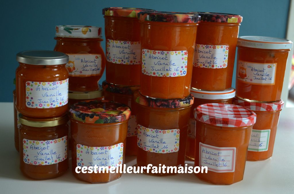 Confiture abricot vanille