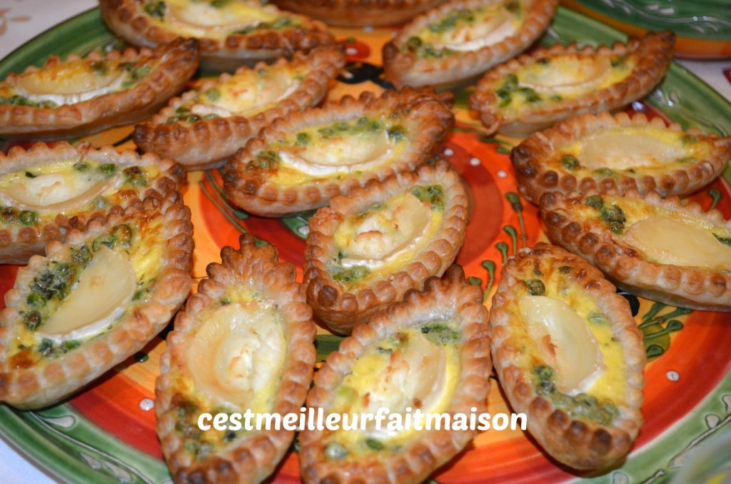 Barquettes aux petits pois