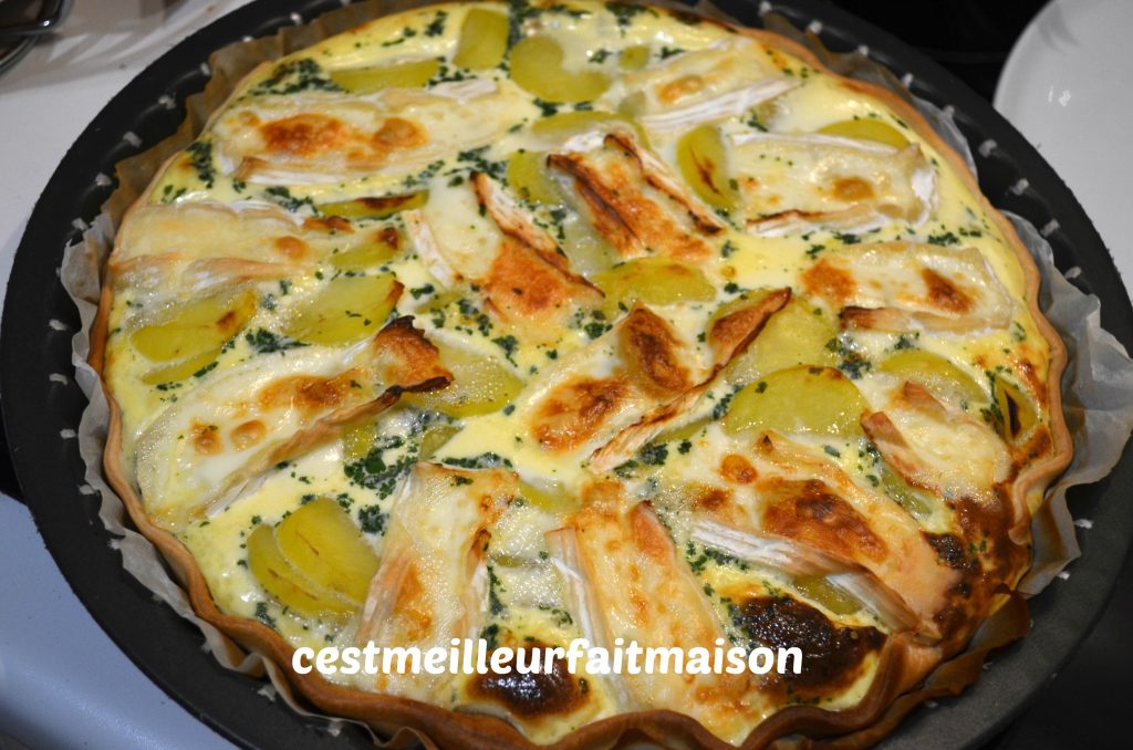 Tarte aux pommes de terre et au brie