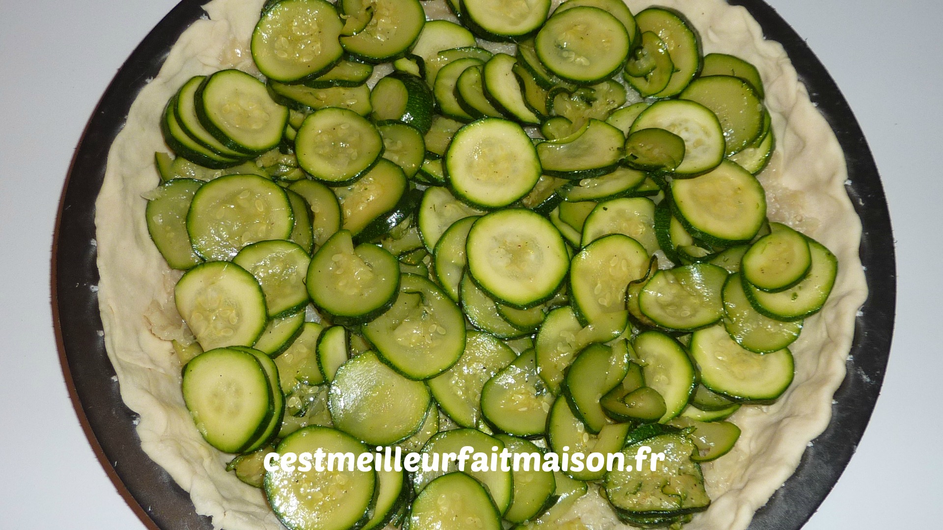 tarte aux courgettes