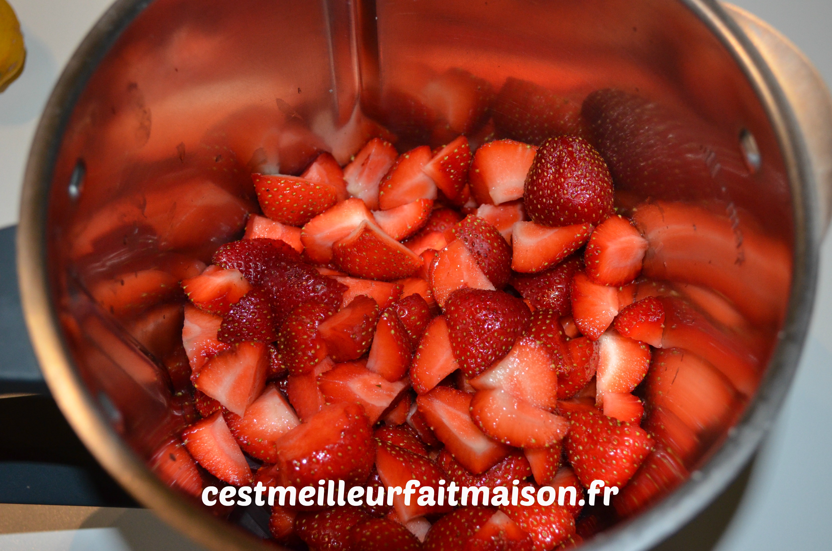 Confiture fraises framboises
