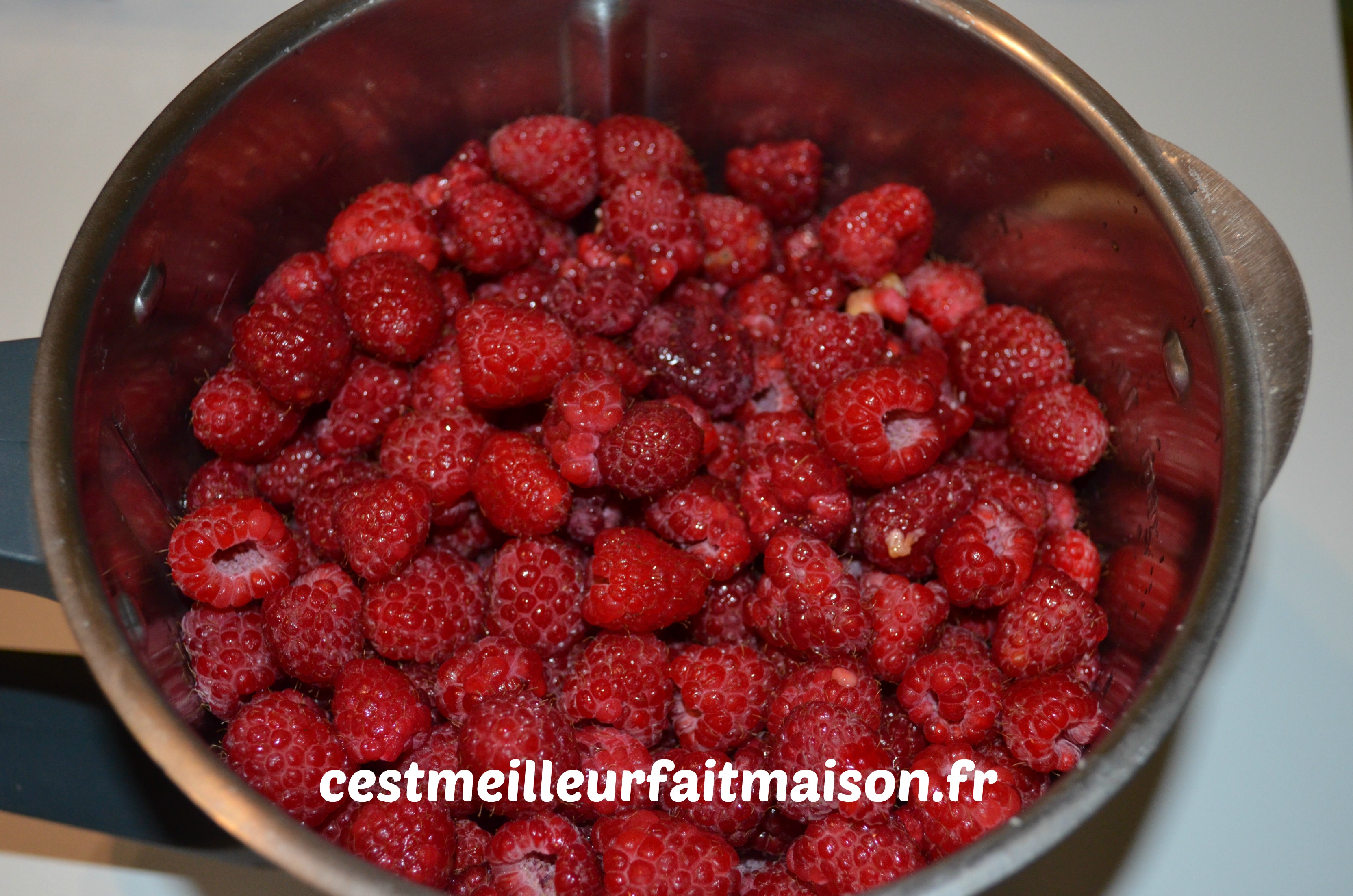 Confiture fraises framboises C'est meilleur fait maison