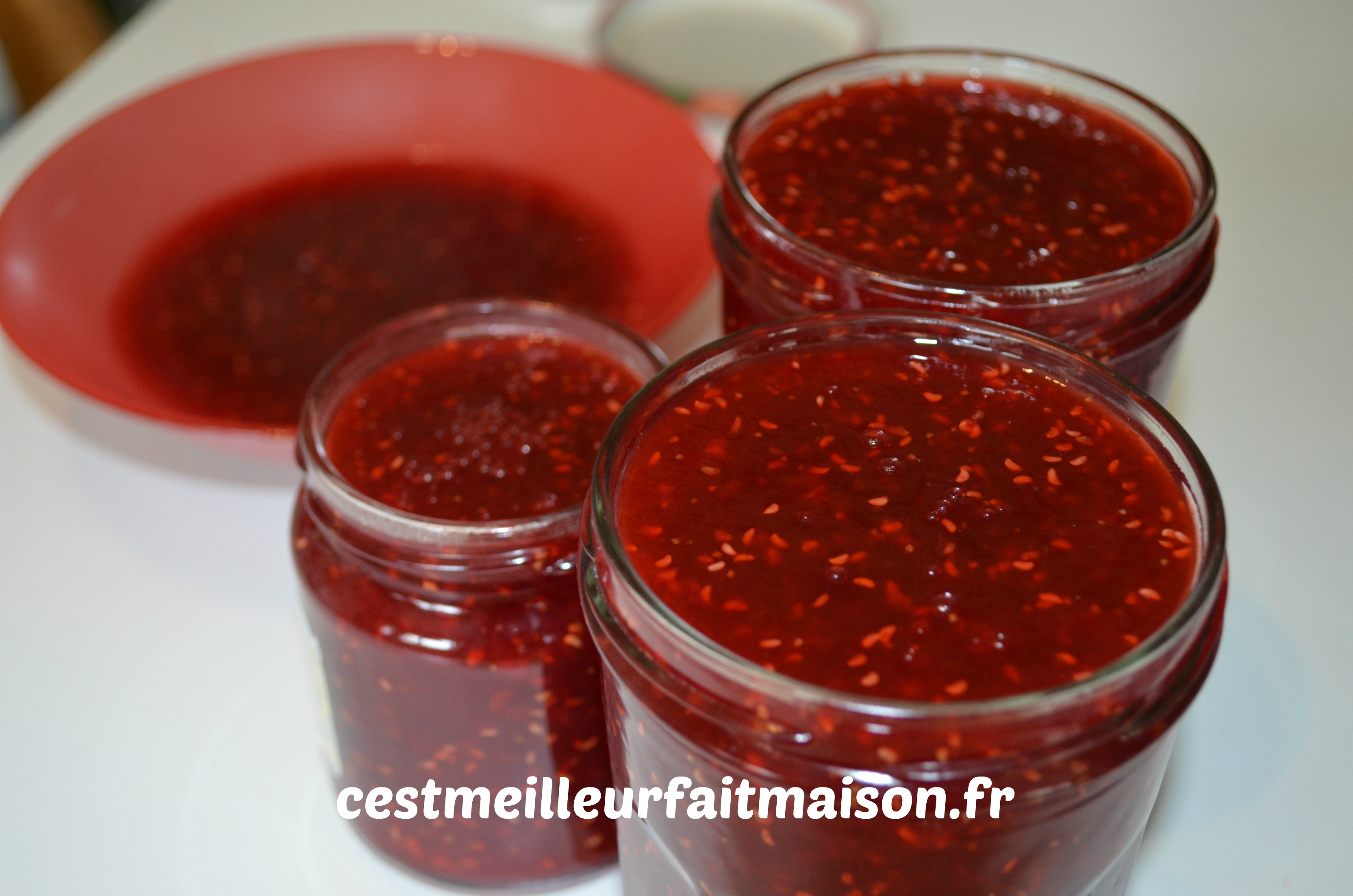 Confiture fraises framboises C'est meilleur fait maison
