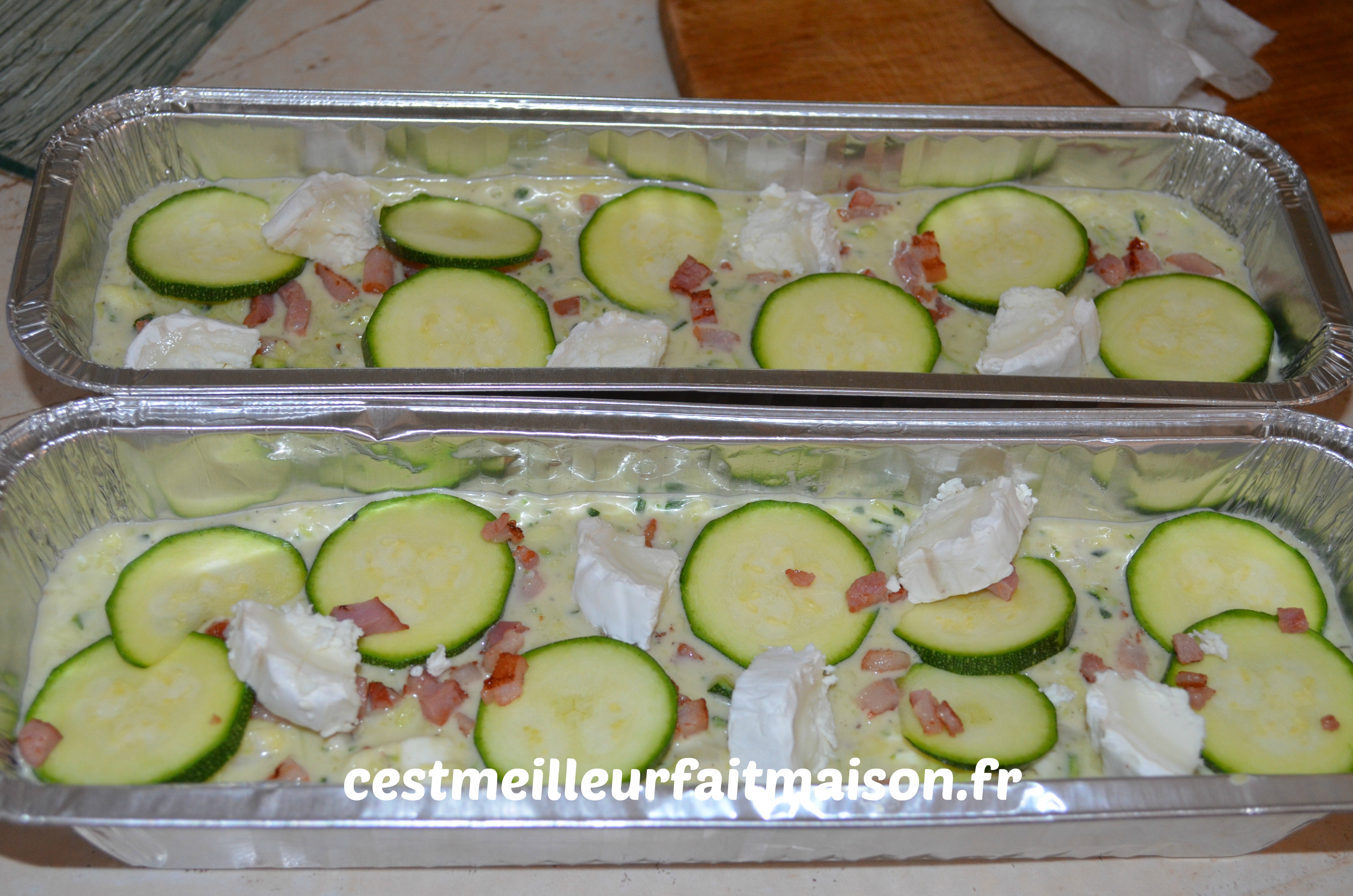 Terrine de courgettes au chèvre C'est meilleur fait maison