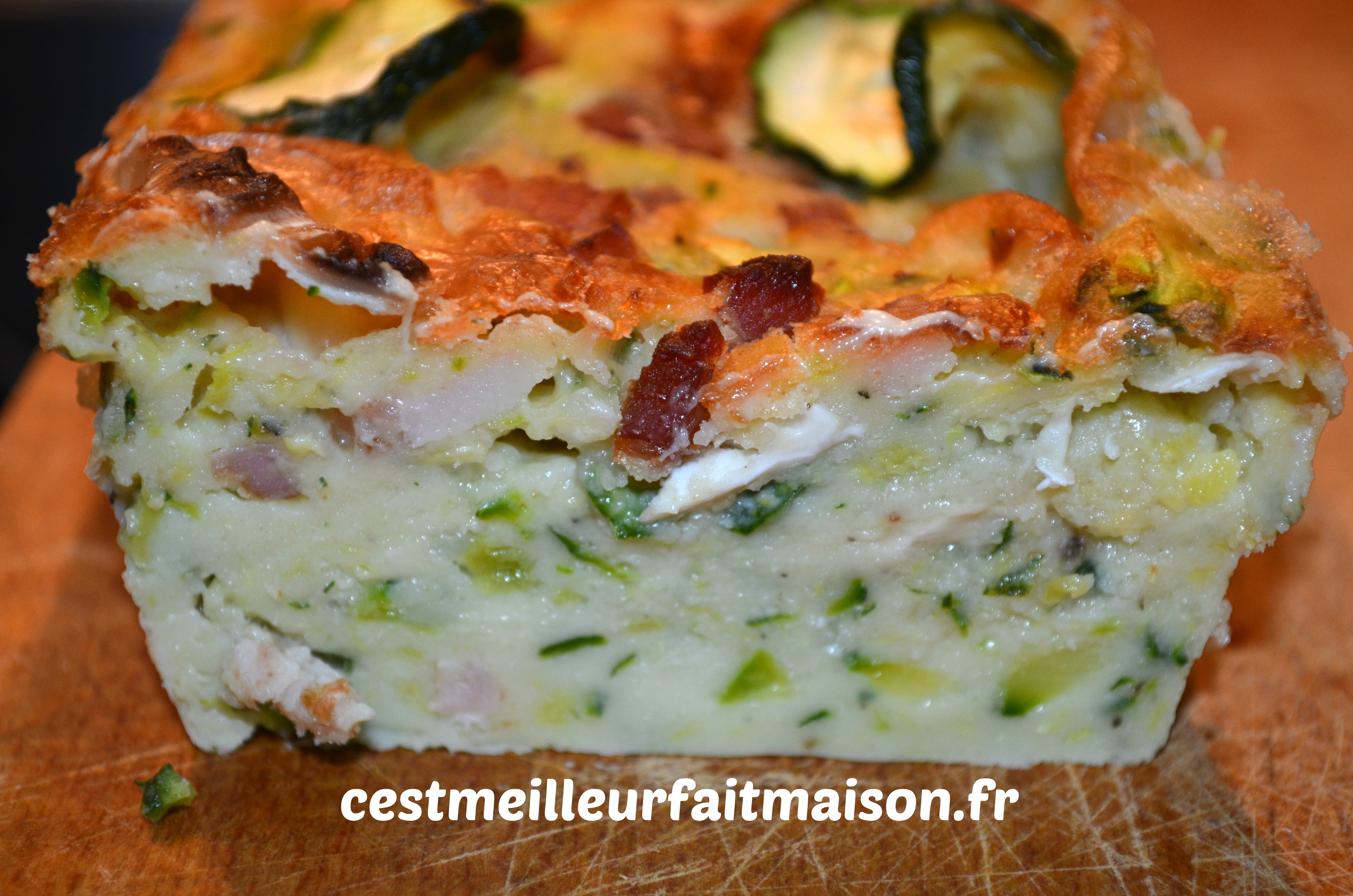 Terrine de courgettes au chèvre C'est meilleur fait maison