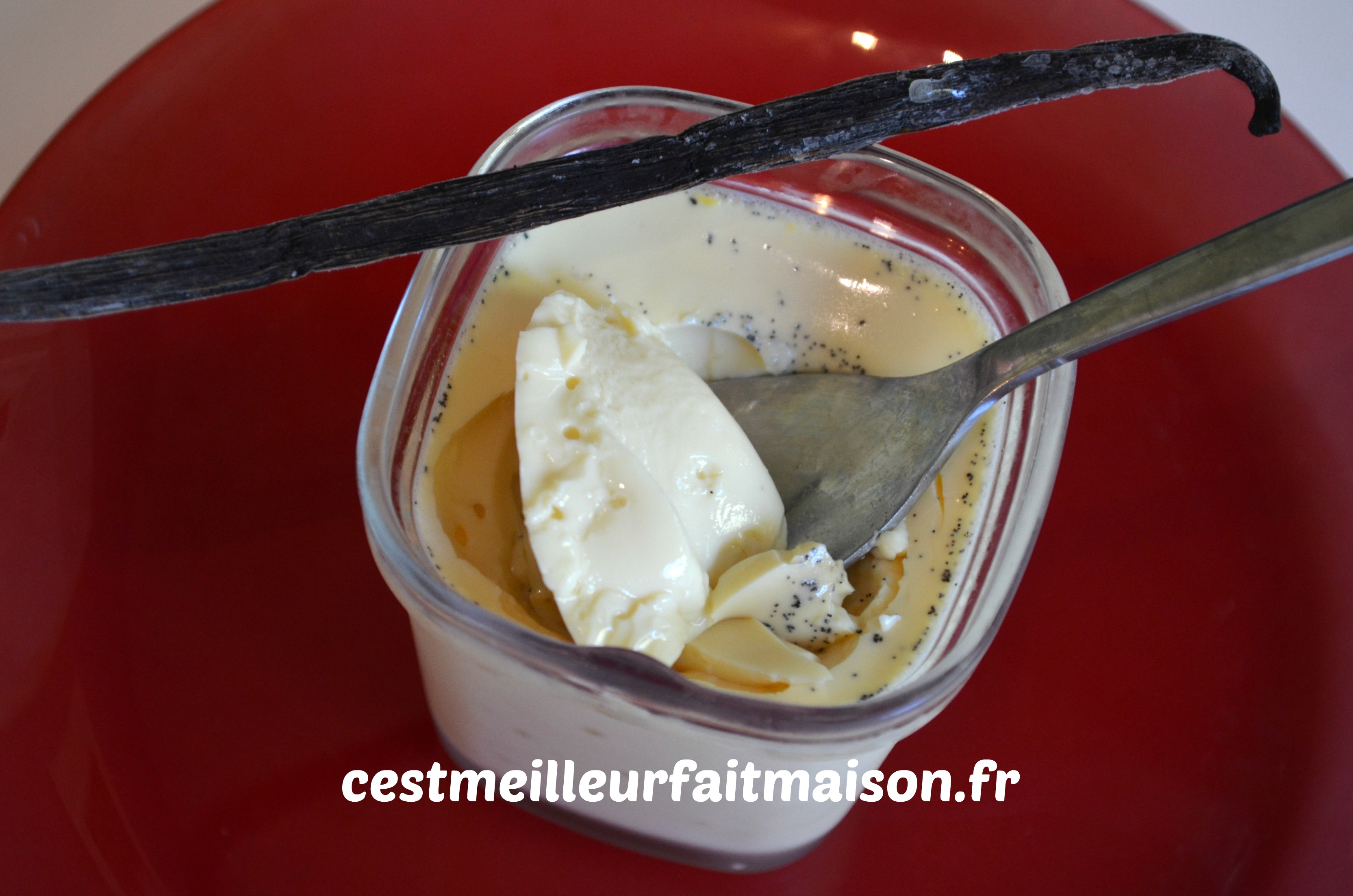 Crème dessert aux œufs et à la vanille