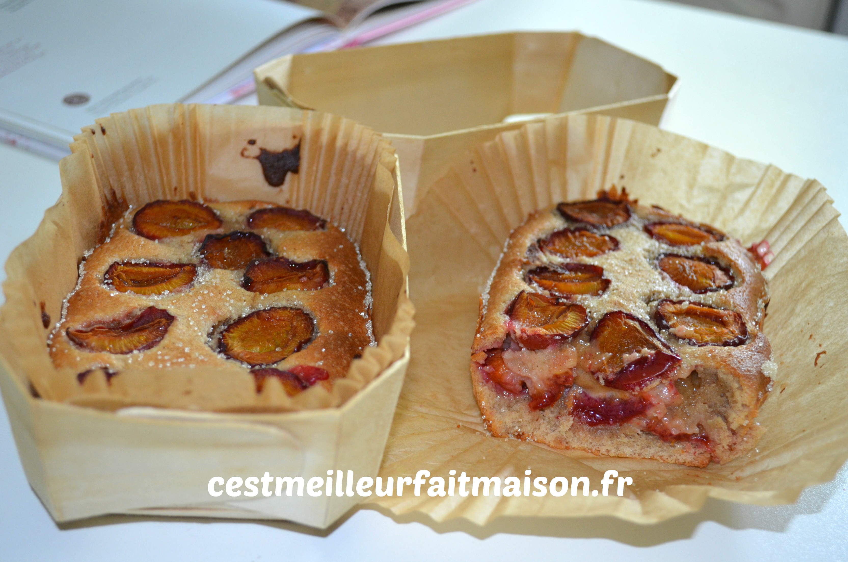 Gâteaux aux quetsches et à la cannelle