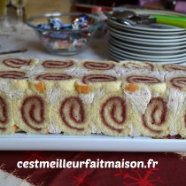 Bûche royale aux framboises