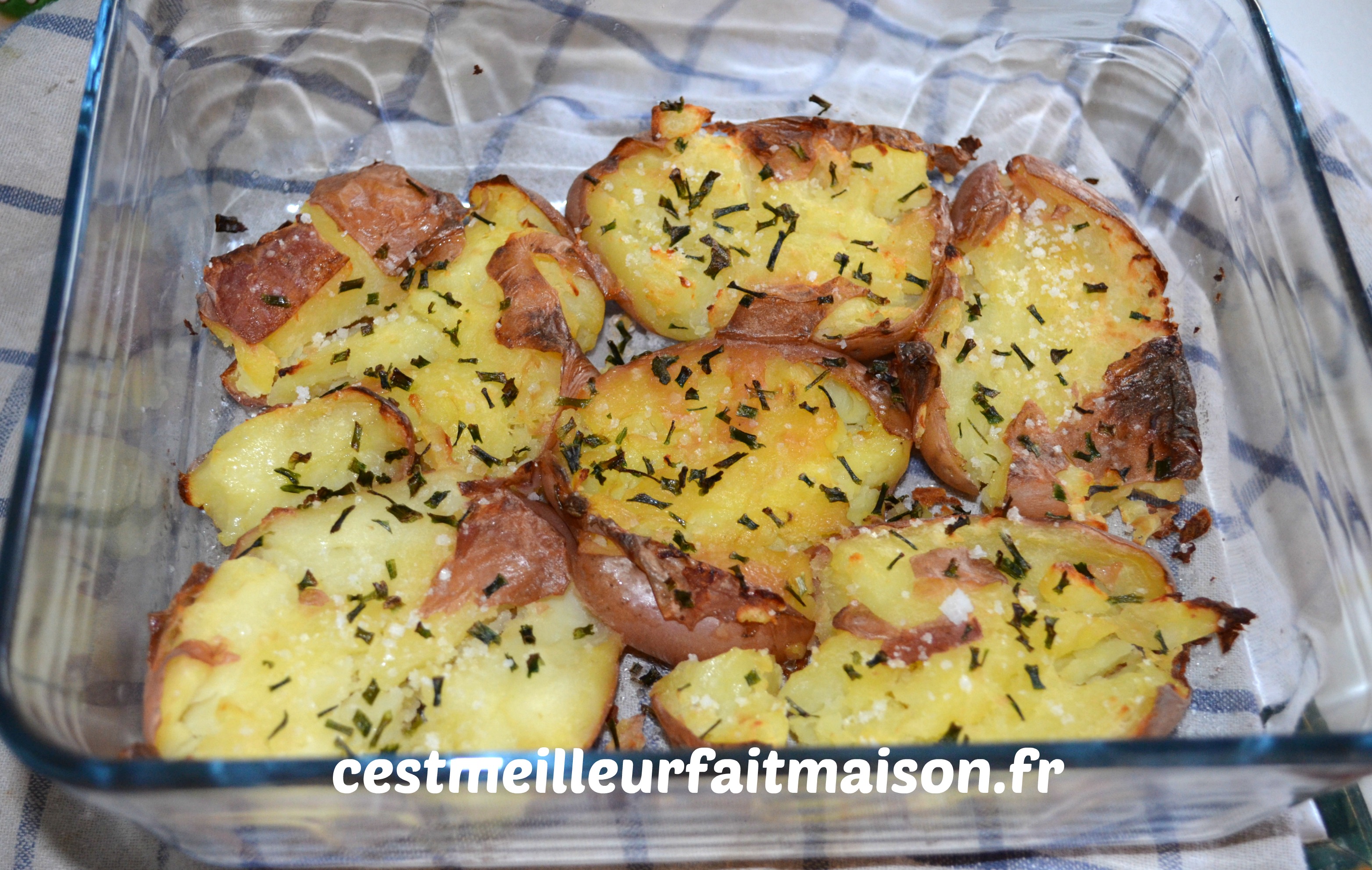 Pommes de terre écrasées rôties – C'est meilleur fait maison
