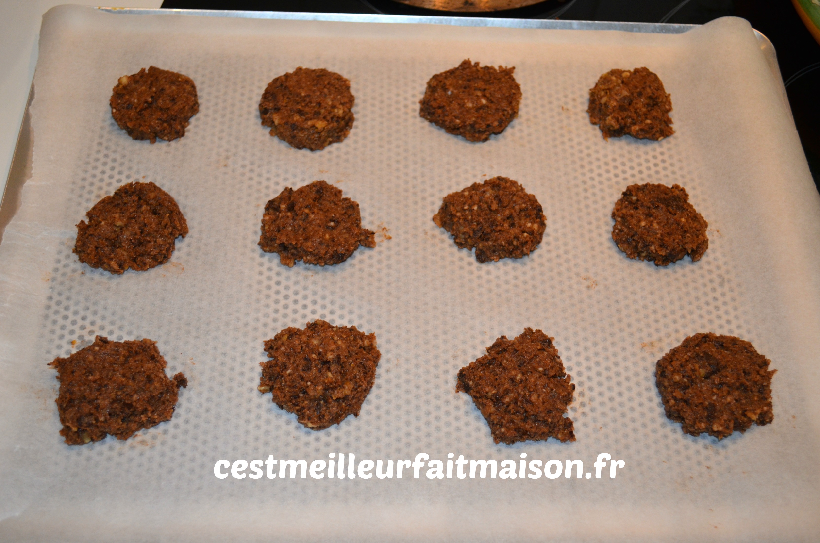 Cookies chocolat noix (sans gluten, sans œufs, sans lait)