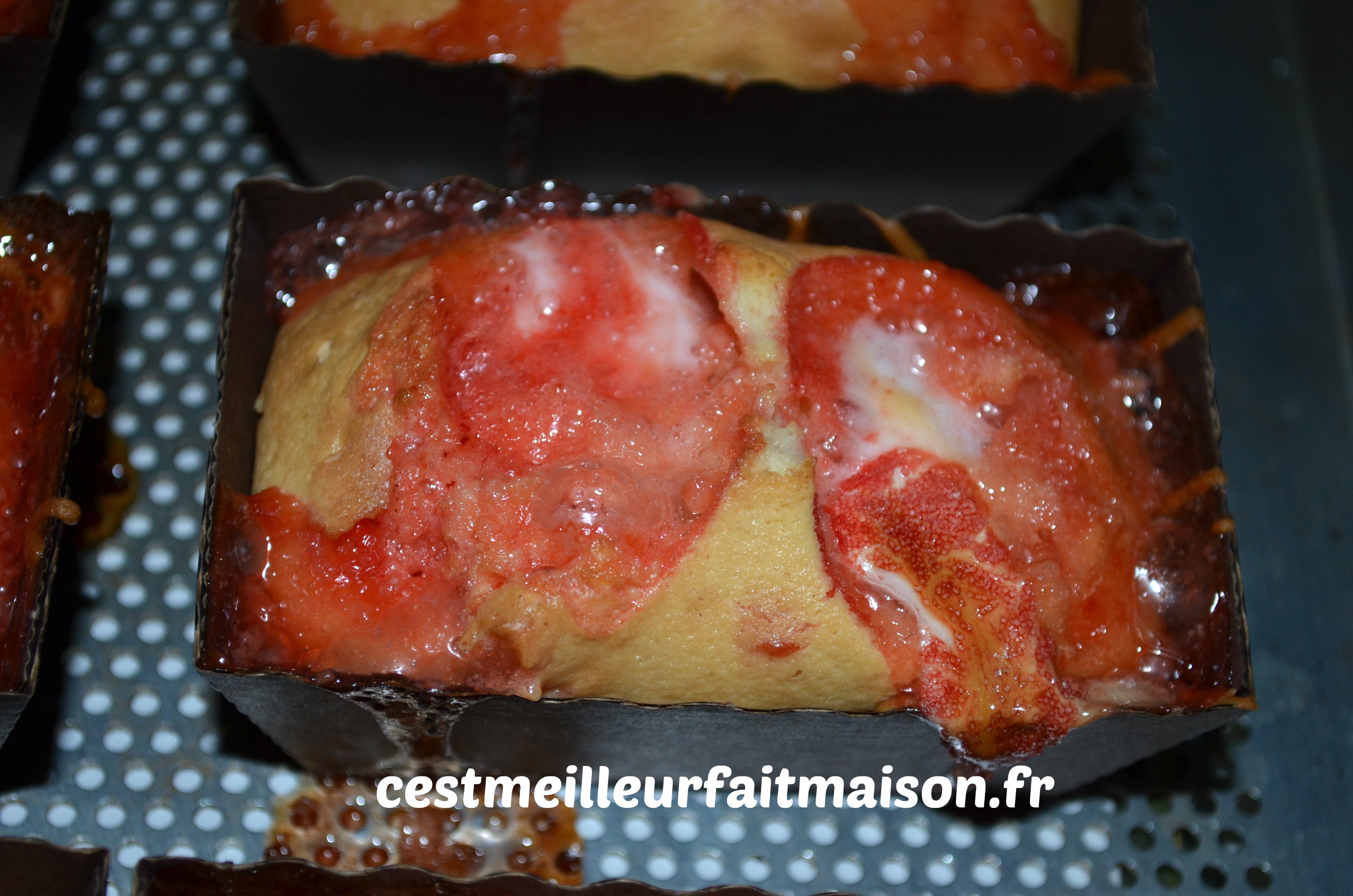 Mini cakes aux fraises Tagada