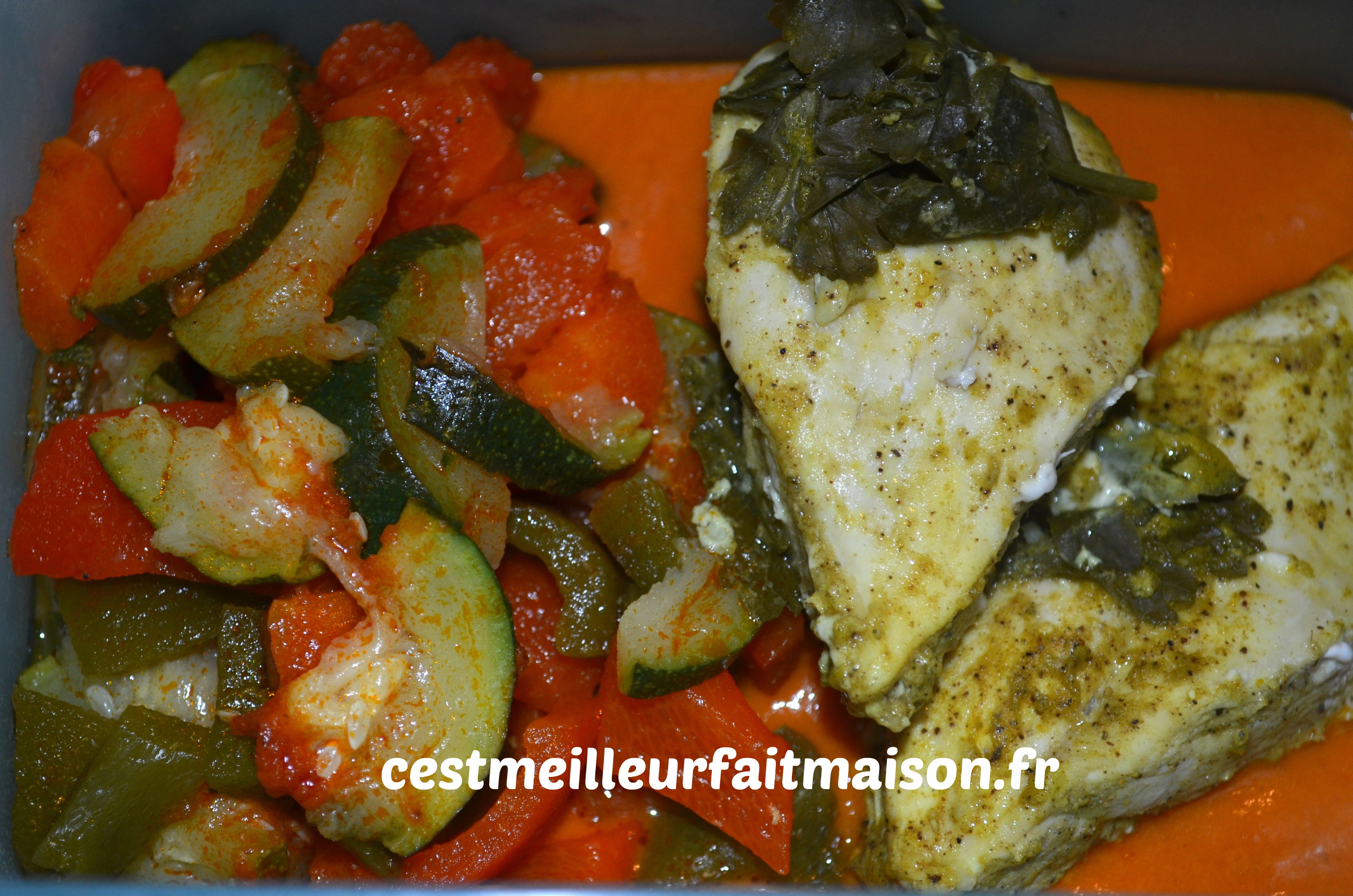 Poulet mariné aux légumes – C'est meilleur fait maison