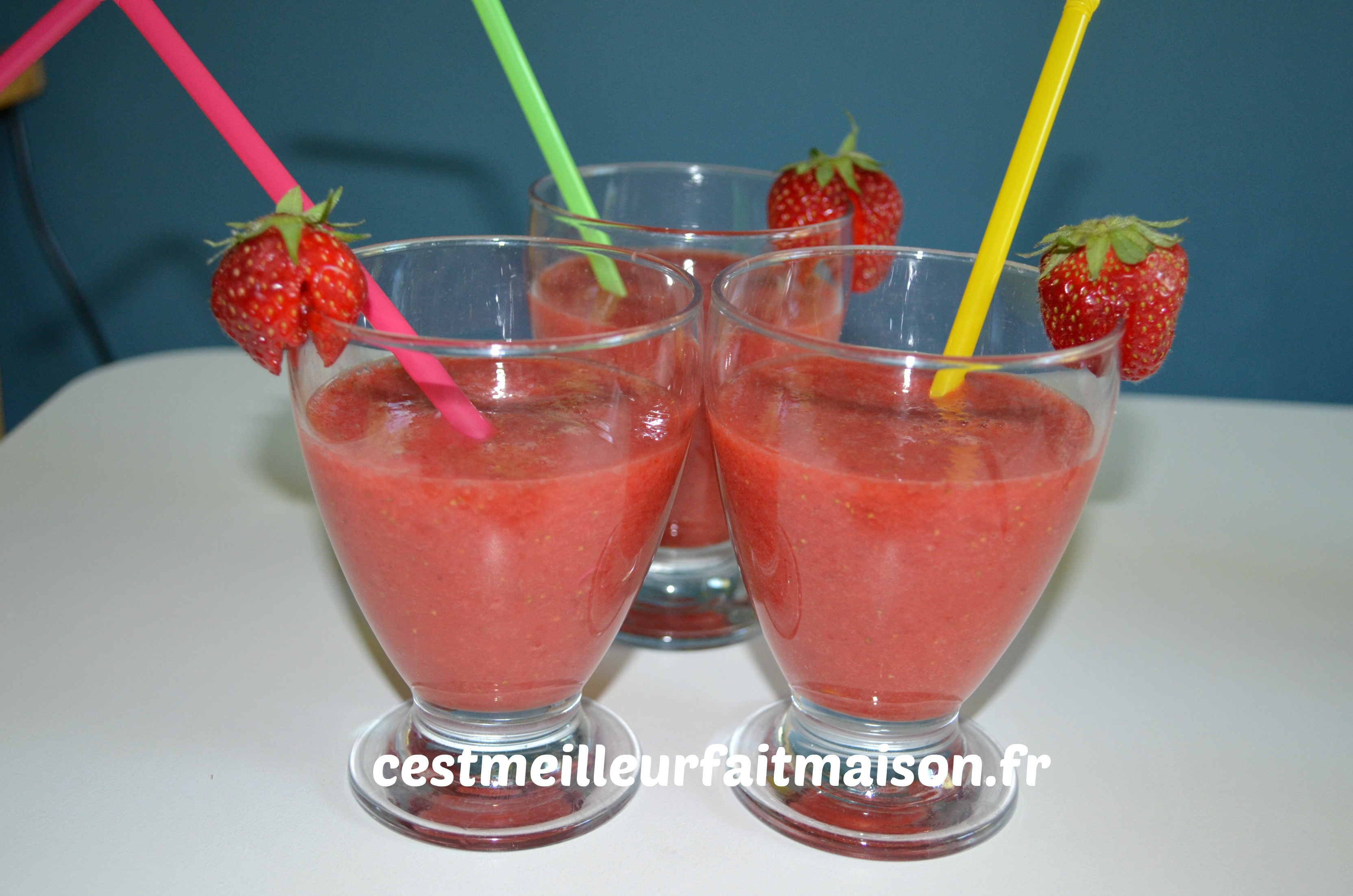 Smoothie fraises banane