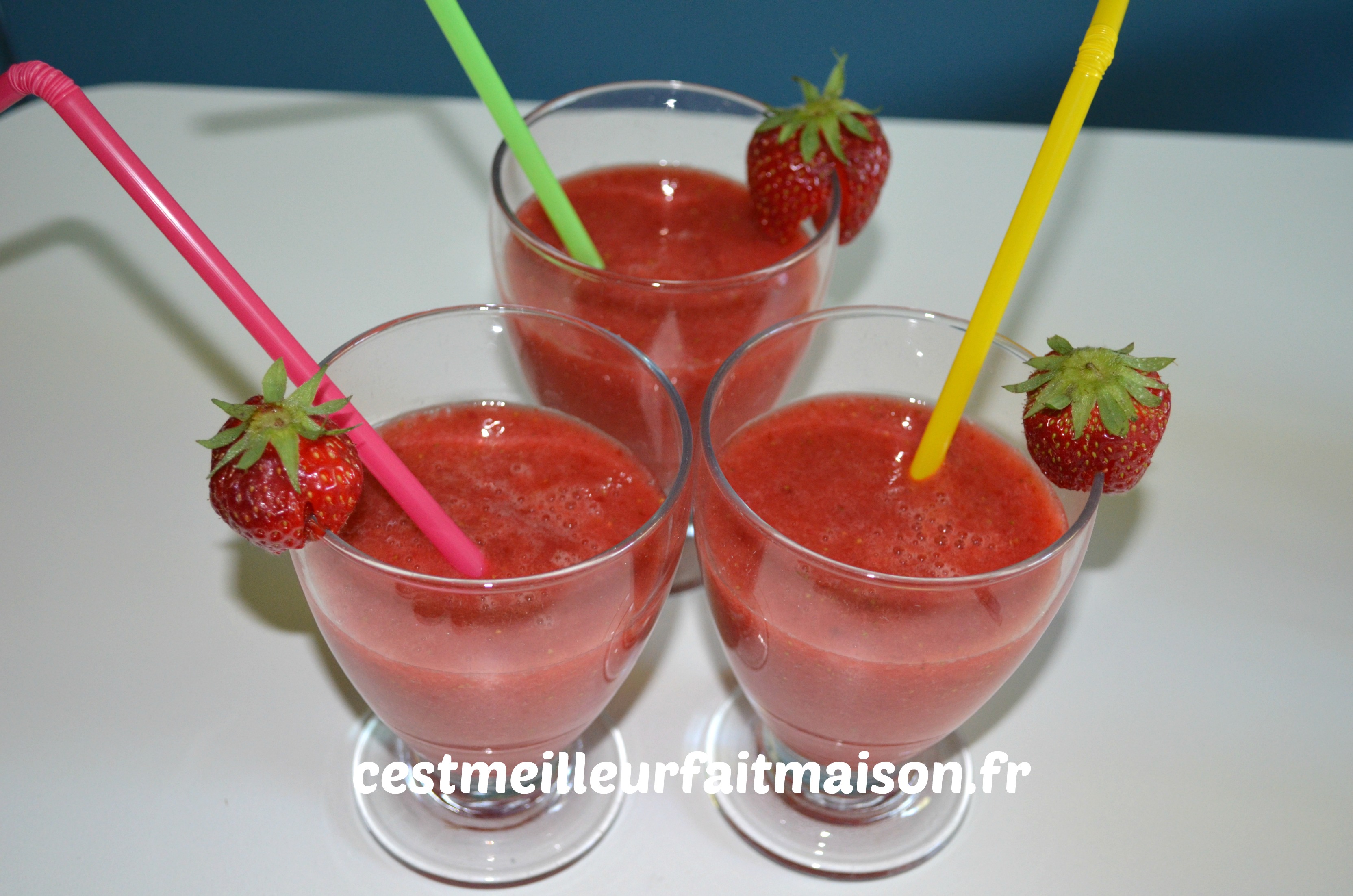 Smoothie fraises banane